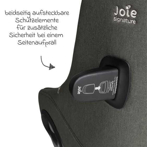 Joie Signature Reboarder-Kindersitz i-Harbour E i-Size 360° drehbar ab 6 Monate - 4 Jahre (61 cm -105 cm) & Sommer-Bezug aus Mesh - Signature - Evergreen