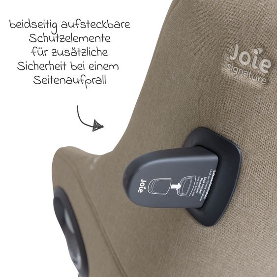 Joie Signature Reboarder-Kindersitz i-Harbour E i-Size 360° drehbar ab 6 Monate - 4 Jahre (61 cm -105 cm) & Sommer-Bezug aus Mesh - Signature - Sandstone