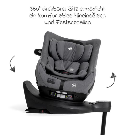 Joie Signature Reboarder Car Seat i-Harbour Pro (40 cm - 105 cm) - Ebony Mesh