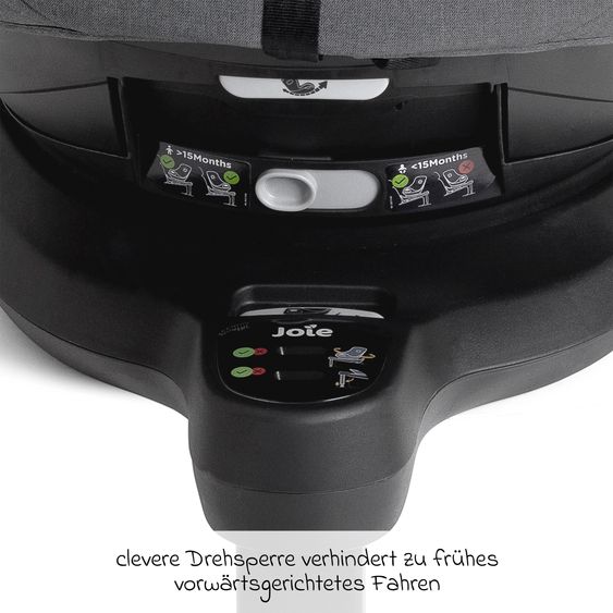 Joie Signature Reboarder Car Seat i-Harbour Pro (40 cm - 105 cm) - Ebony Mesh