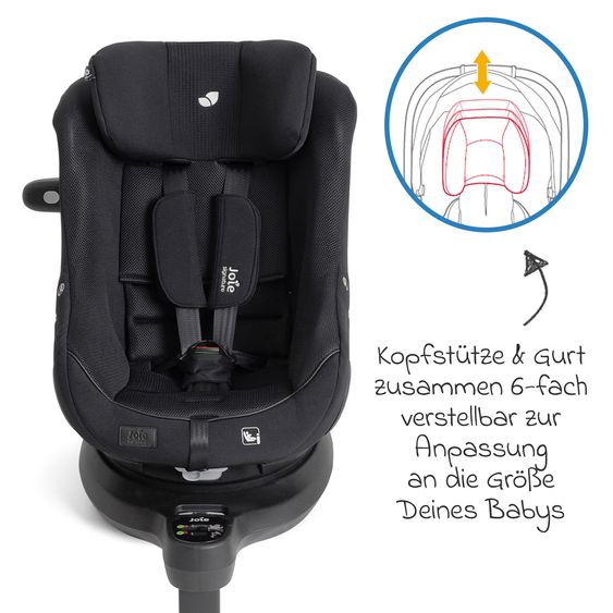 Joie Signature Reboarder Car Seat i-Harbour Pro (40 cm - 105 cm) - Eclipse Mesh