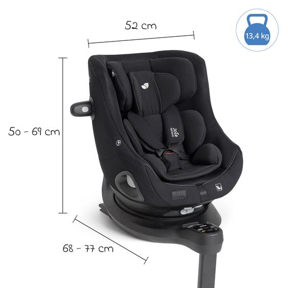 Joie Signature Reboarder Car Seat i-Harbour Pro (40 cm - 105 cm) - Eclipse Mesh