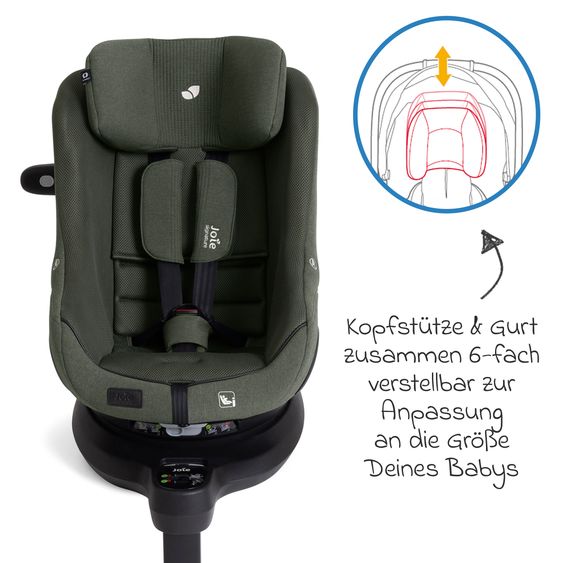 Joie Signature Reboarder Car Seat i-Harbour Pro (40 cm - 105 cm) - Evergreen Mesh