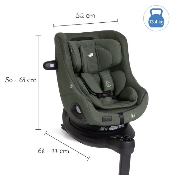 Joie Signature Reboarder Car Seat i-Harbour Pro (40 cm - 105 cm) - Evergreen Mesh