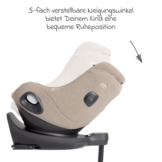Joie Signature Reboarder Car Seat i-Harbour Pro (40 cm - 105 cm) - Sandstone Mesh