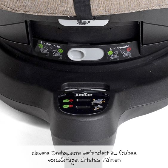 Joie Signature Reboarder Car Seat i-Harbour Pro (40 cm - 105 cm) - Sandstone Mesh