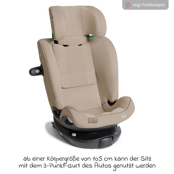 Joie Signature Reboarder-Kindersitz i-Spin XL i-Size 360° drehbar ab Geburt - 12 Jahre (40 cm -150 cm) inkl. Sitzverkleinerer & Isofix-Basis - Signature - Eclipse