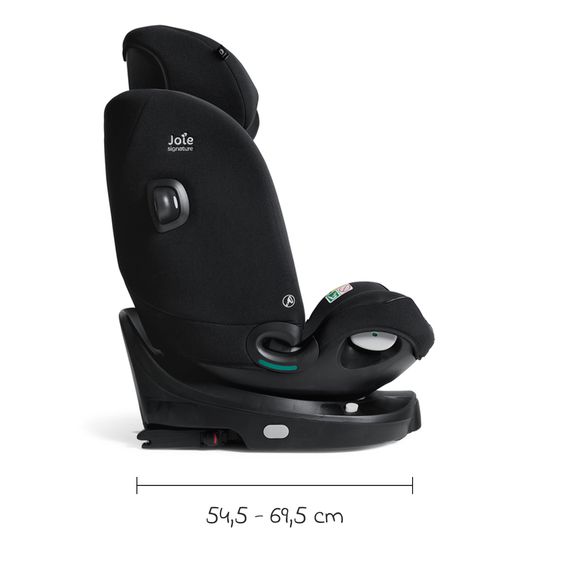 Joie Signature Reboarder-Kindersitz i-Spin XL i-Size 360° drehbar ab Geburt - 12 Jahre (40 cm -150 cm) inkl. Sitzverkleinerer & Isofix-Basis - Signature - Eclipse