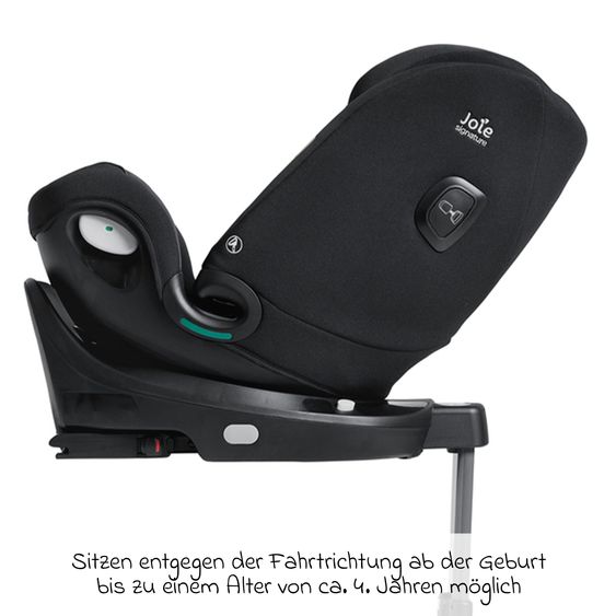 Joie Signature Reboarder-Kindersitz i-Spin XL i-Size 360° drehbar ab Geburt - 12 Jahre (40 cm -150 cm) inkl. Sitzverkleinerer & Isofix-Basis - Signature - Eclipse