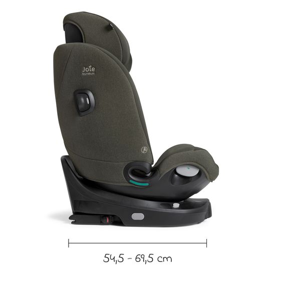 Joie Signature Reboarder-Kindersitz i-Spin XL i-Size 360° drehbar ab Geburt - 12 Jahre (40 cm -150 cm) inkl. Sitzverkleinerer & Isofix-Basis - Signature - Evergreen