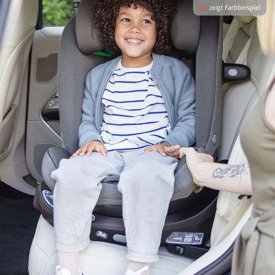 Joie Signature Reboarder-Kindersitz i-Spin XL i-Size 360° drehbar ab Geburt - 12 Jahre (40 cm -150 cm) inkl. Sitzverkleinerer & Isofix-Basis - Signature - Evergreen