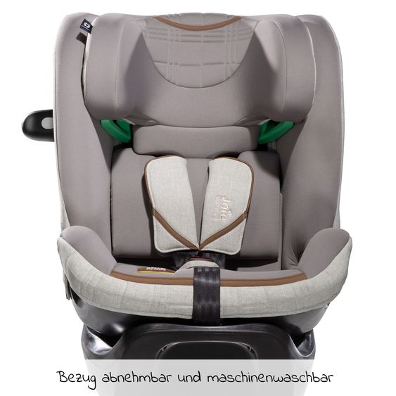 Joie Signature Reboarder-Kindersitz i-Spin XL i-Size ab Geburt - 12 Jahre (40 cm - 150 cm) 360° drehbar inkl. Isofix-Basis - Signature - Oyster