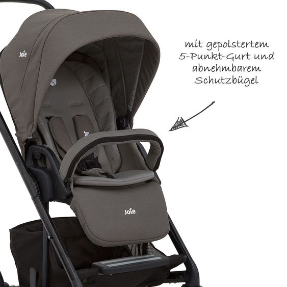 joie Sports car Chrome DLX incl. footmuff and raincover - Foggy Gray