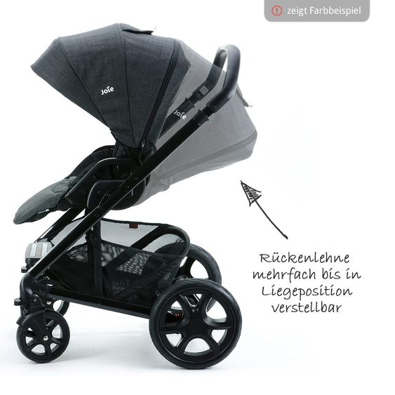 joie Sports car Chrome DLX incl. footmuff and raincover - Foggy Gray