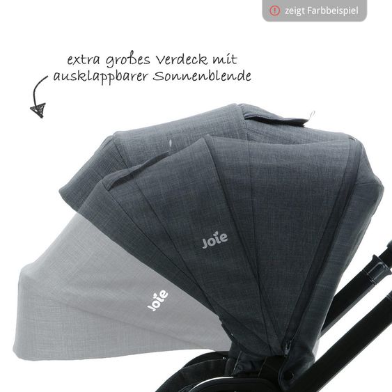 joie Sports car Chrome DLX incl. footmuff and raincover - Foggy Gray