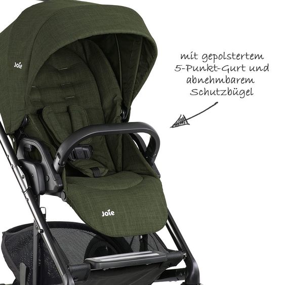 joie Sports car Chrome DLX - Thyme incl. footmuff