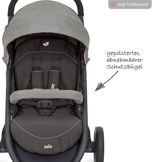 joie Sportwagen Litetrax 3 inkl. Regenschutz - Cranberry