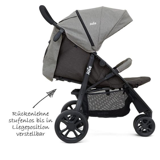 joie Sports car Litetrax 3 incl. rain cover - Dark Pewter