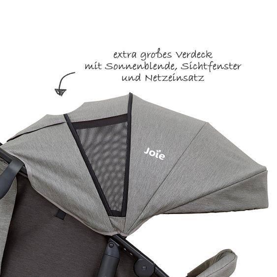joie Sports car Litetrax 3 incl. rain cover - Dark Pewter