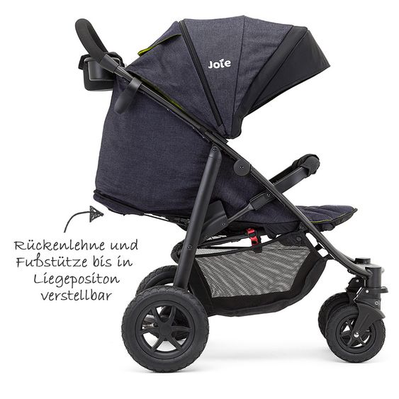 joie Sports car Litetrax 4 Air incl. rain cover - Denim Zest