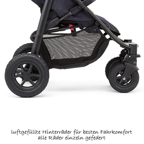 joie Sports car Litetrax 4 Air incl. rain cover - Denim Zest