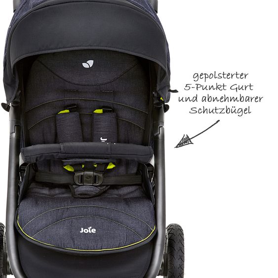 joie Sports car Litetrax 4 Air incl. rain cover - Denim Zest