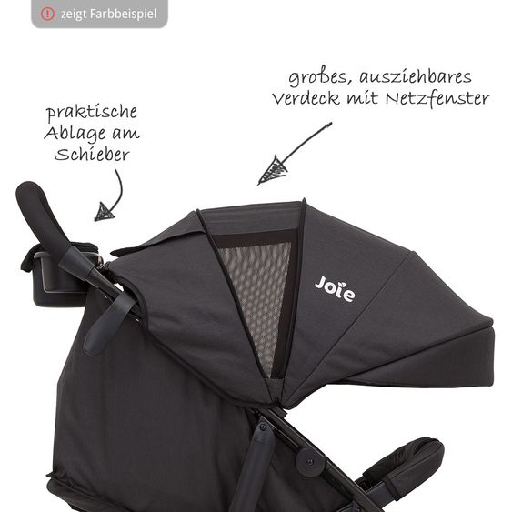 joie Sports car Litetrax 4 Air incl. rain cover - Denim Zest