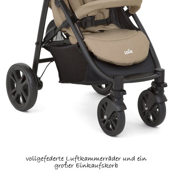 joie Sportwagen Litetrax 4 inkl. Regenschutz - Sandstone