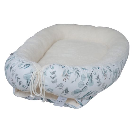 JONALEE. Babynest / Kuschelnest - Eukalyptus - Frottee - Creme