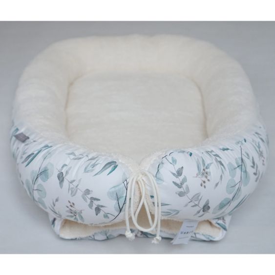 JONALEE. Babynest / Kuschelnest - Eukalyptus - Frottee - Creme