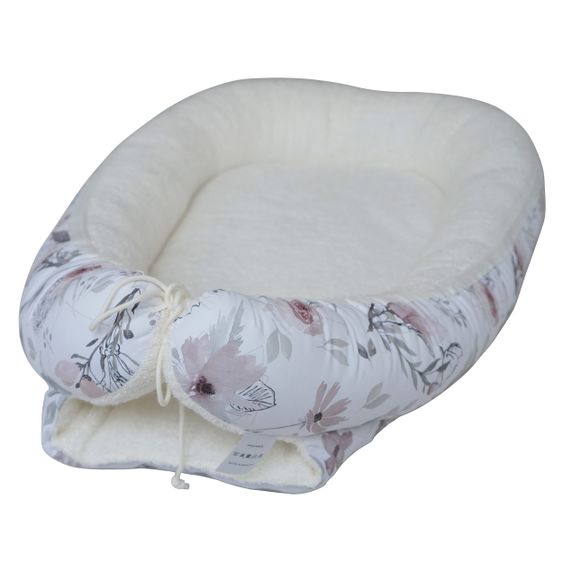 JONALEE. Babynest / Kuschelnest - Magnolie - Frottee - Creme