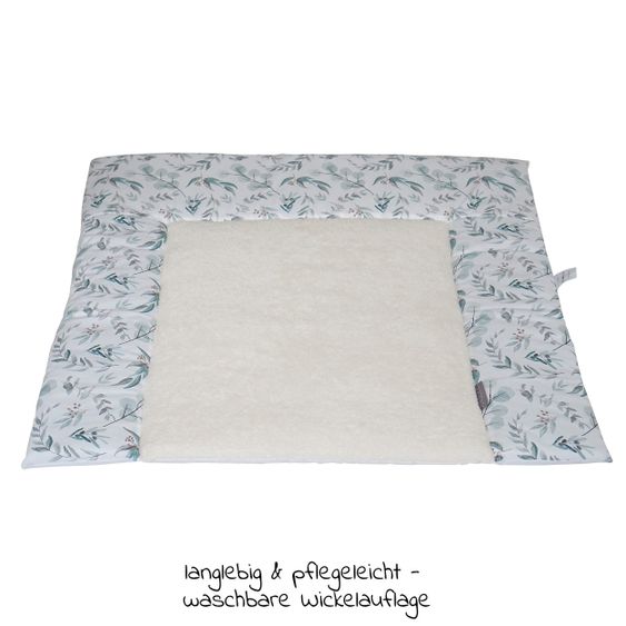 JONALEE. Wickelauflage - Eukalyptus - Frottee - Creme