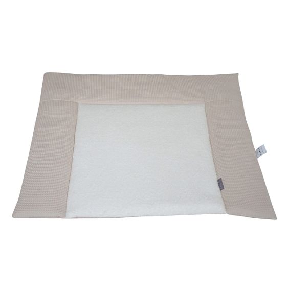 JONALEE. Wickelauflage - Waffel - Frottee - Hellbeige / Creme