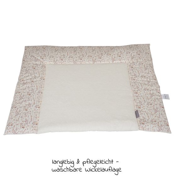 JONALEE. Wickelauflage - Zweige - Frottee - Creme