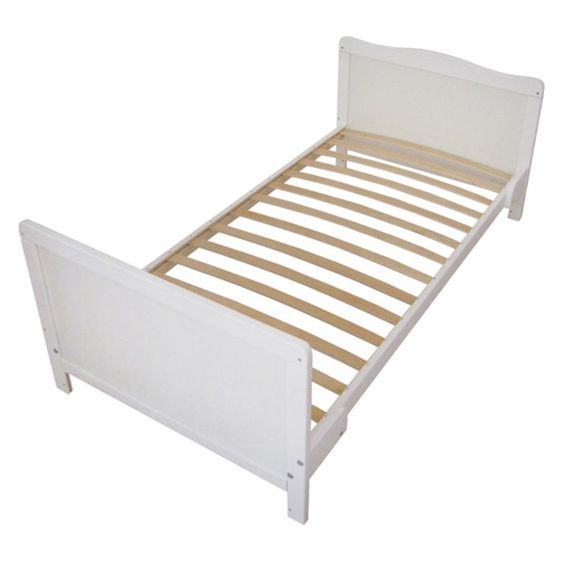 jonka Babybett-Komplett-Set Sina inkl. Bettwäsche, Himmel, Nestchen & Matratze 60 x 120 cm - Eule - Weiß