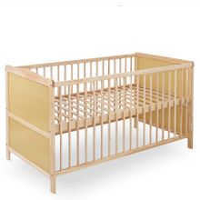 Babybett und Kinderbett Leni 70 x 140 cm - Natur