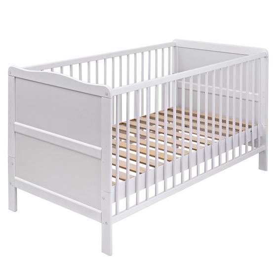 jonka Baby crib and crib Mona 70 x 140 cm - White