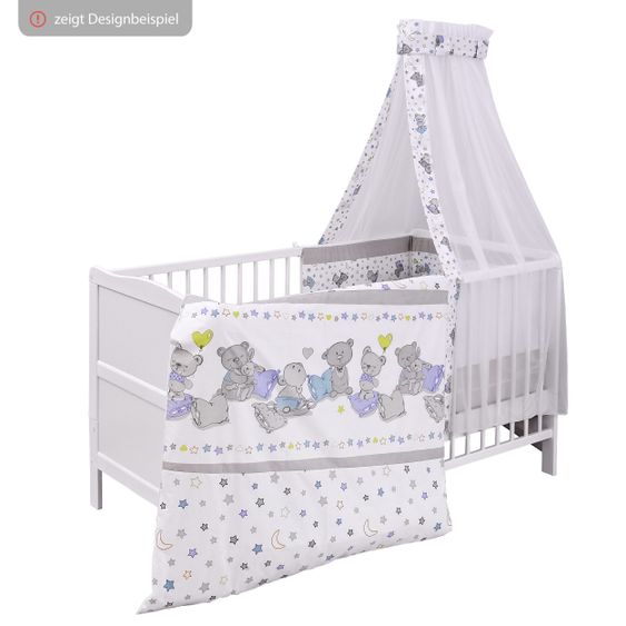 jonka Baby crib and crib Mona 70 x 140 cm - White