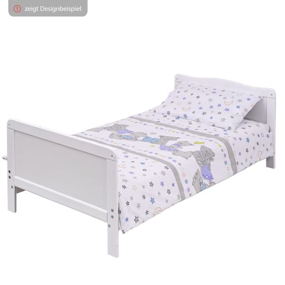 jonka Baby crib and crib Mona 70 x 140 cm - White