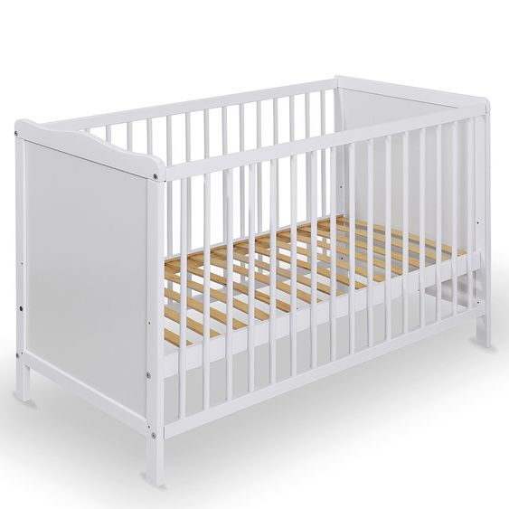 jonka Cot Sina pine 60 x 120 cm - White