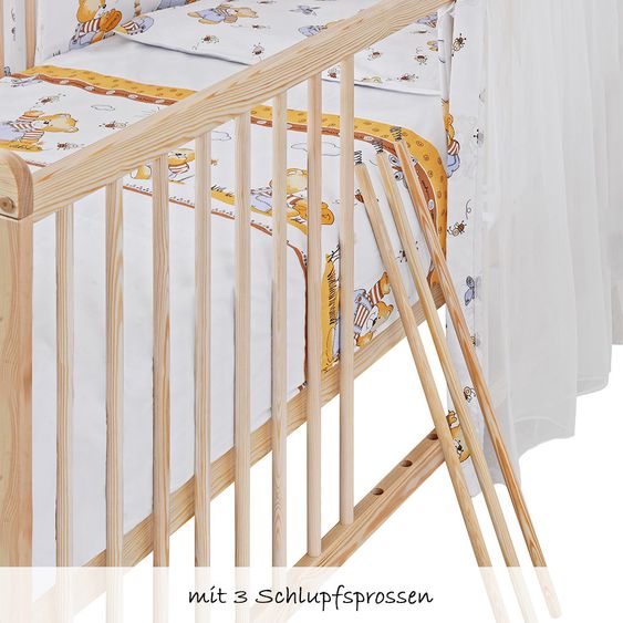 jonka Komplettbett Leni Natur 70 x 140 cm - Honigbär - Beige