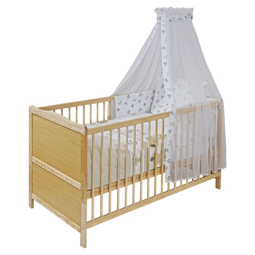 jonka Komplettbett Leni Natur 70 x 140 cm - Spielbär