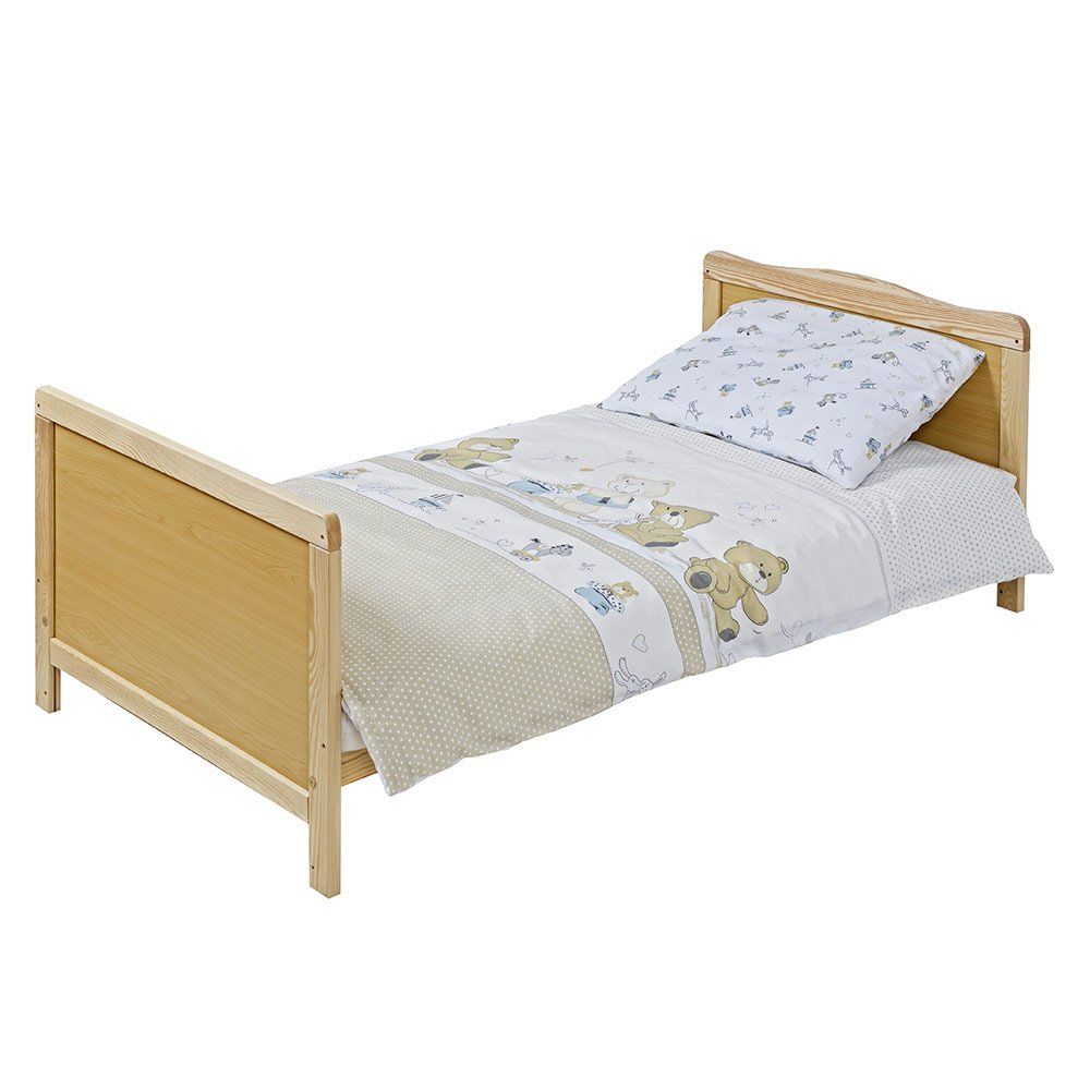 jonka Komplettbett Leni Natur 70 x 140 cm - Spielbär