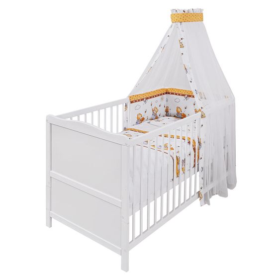 jonka Komplettbett Mona Weiß 70 x 140 cm - Honigbär 