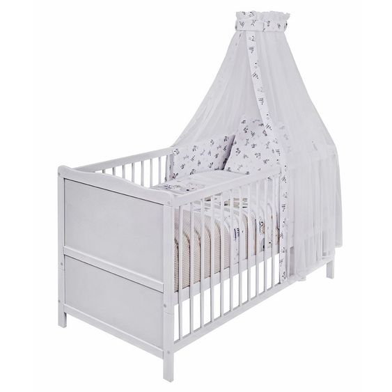 jonka Komplettbett Mona Weiß 70 x 140 cm - Spielbär