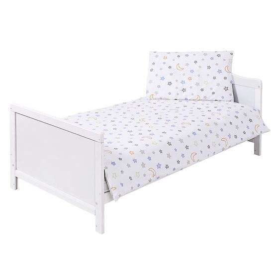 jonka Komplettbett Mona Weiß 70 x 140 cm - Traumbär  - Weiß