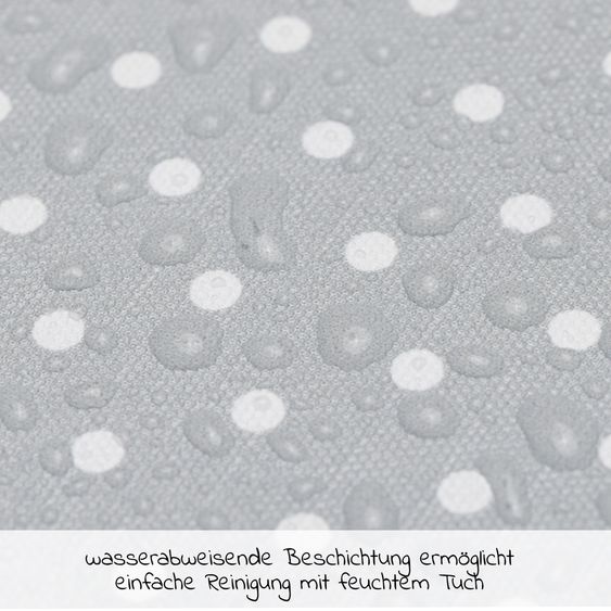 jonka Wickel-Set für IKEA Hemnes Kommode inkl. Wickelaufsatz & Wickelauflage - Weiß Grau