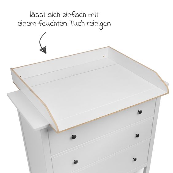 jonka Wickelaufsatz für IKEA Hemnes Kommoden - Weiß