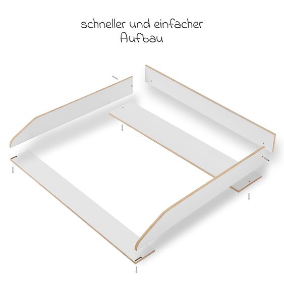 jonka Wickelaufsatz für IKEA Hemnes Kommoden - Weiß