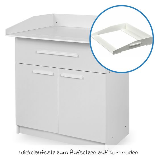 jonka Wickelaufsatz für IKEA Kommode Hemnes - Weiß